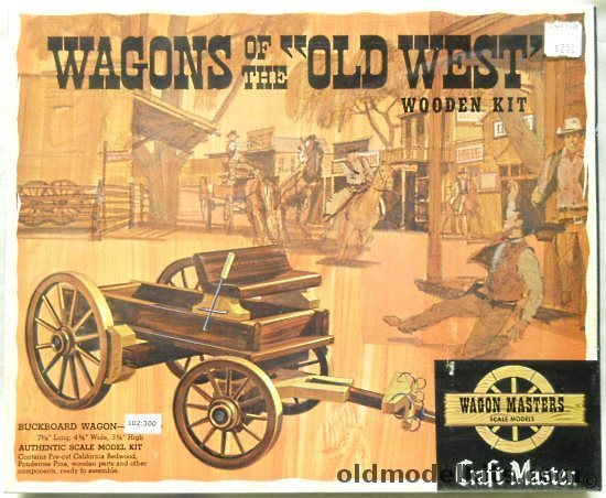 Craft Master Buckboard Wagon  Wagons of the Old West Series, 102-300 plastic model kit